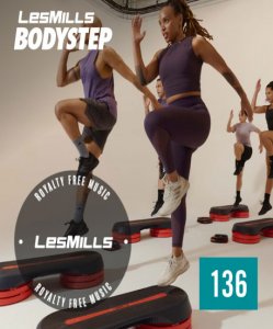 Hot Sale 2024 Q3 LesMills BODY STEP 136 New Release DVD,CD&Notes