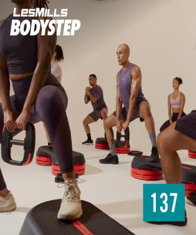 Hot Sale 2024 Q4 LesMills BODY STEP 137 New Release DVD,CD&Notes