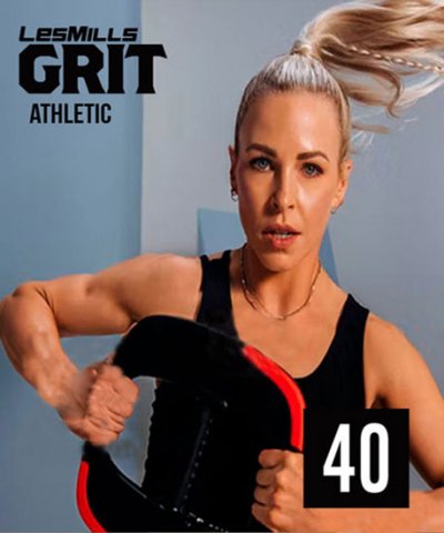 GRIT ATHLETIC 40 CD, DVD Notes Hiit Training GRITATHLETIC40