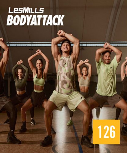 Hot Sale 2024 Q4 LesMills BODY ATTACK 126 Release DVD,CD&Notes