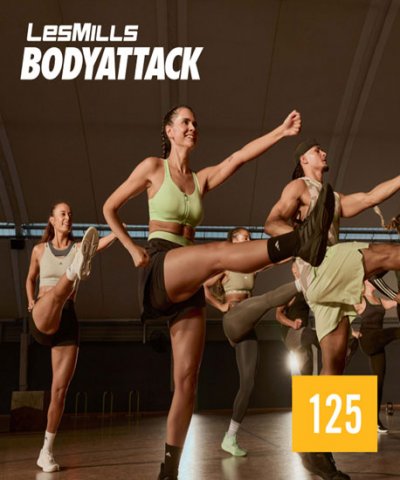 Hot Sale 2024 Q3 LesMills BODY ATTACK 125 Release DVD,CD&Notes